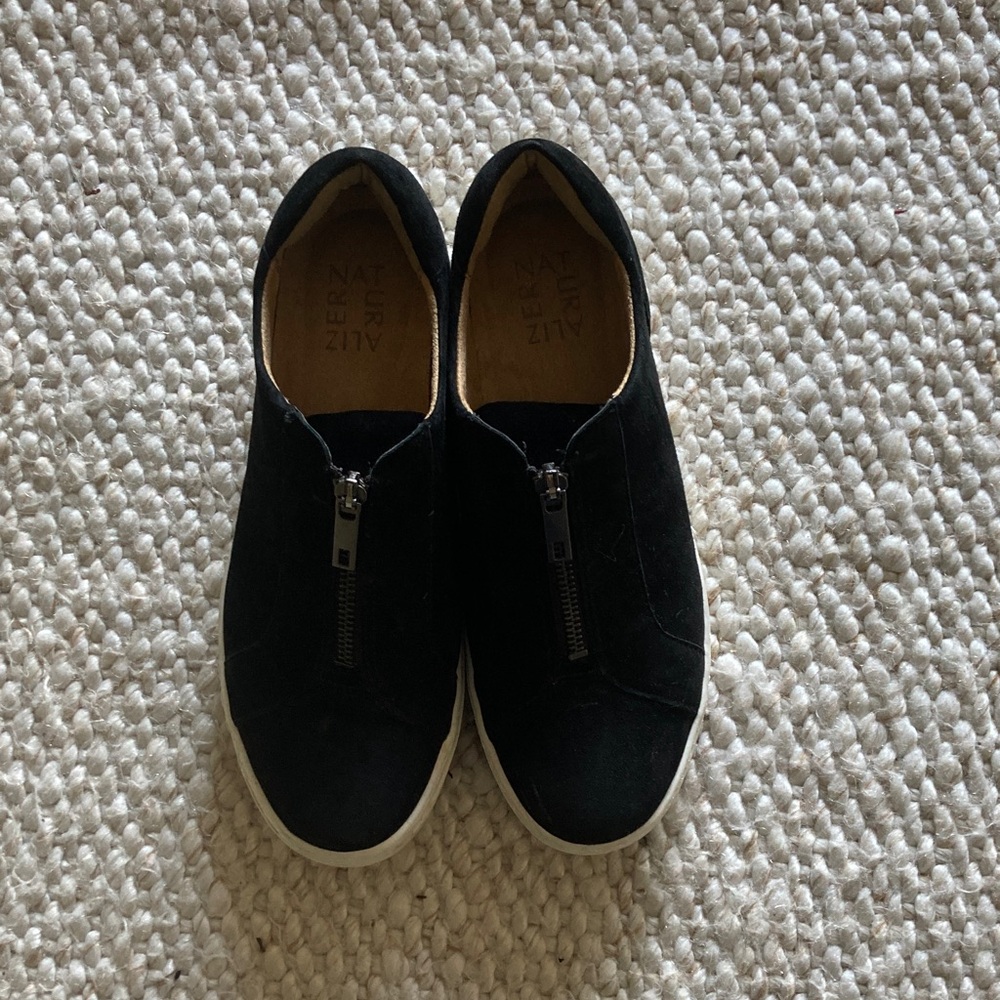 Naturalizer Black Sneakers with Zipper